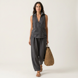 Vera | Conjunto de Top Cruzado y Pantalón Ancho