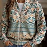 Blanca | Cárdigan de punto con borde floral